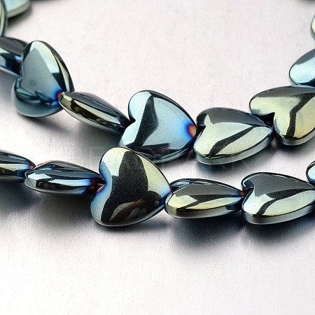 Electroplate Non-magnetic Synthetic Hematite Bead Strands G-F300-22D-07-1