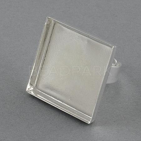 Brass Pad Ring Settings X-MAK-S026-25mm-JY002S-1
