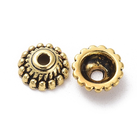 Tibetan Style Alloy Caps GLF1235Y-1
