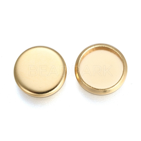 304 Stainless Steel Plain Edge Bezel Cups STAS-E460-10G-8MM-1