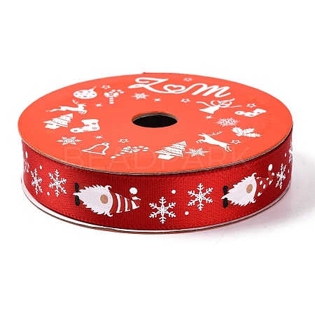 5 Yards Christmas Polyester Printed Ribbon OCOR-A008-01B-1