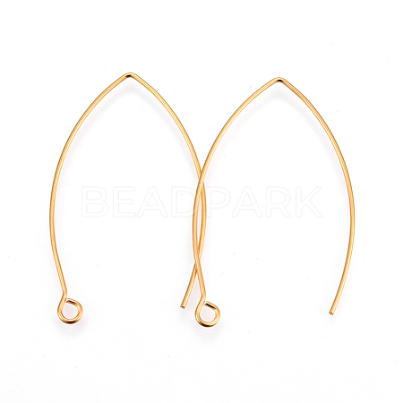 304 Stainless Steel Earring Hooks X-STAS-F191-02G-A-1