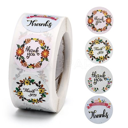 1 Inch Thank You Stickers DIY-G013-A07-1