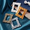 4Pcs 4 Colors Rectangle Retro Resin Photo Frames AJEW-FG0001-47-6
