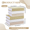 6Pcs 6 Styles Fake Book Model Simulation Book AJEW-NB0008-24B-2