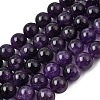 Natural Chevron Amethyst Beads Strands X-G-S033-2