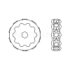 Preciosa® MAXIMA Crystal Multi-Stones Settings Y-PRC-MA8-00030-S-3