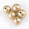 Matte Style Spray Painted Acrylic Beads ACRP-S669-6mm-02-1