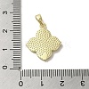 Brass Pave Shell Pendants X-KK-I708-14H-G-3