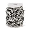 Tarnish Resistant 304 Stainless Steel Cable Chains CHS-R009-12-4