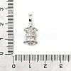 Brass Micro Pave Cubic Zirconia Donut Bails LS-KK-U061-17P-3