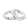 Natural Howlite Beaded Stretch Bracelets BJEW-D446-C-03-4