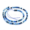 Natural Striped Agate/Banded Agate Beads G-J371-01-6mm-2