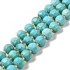 Synthetic Turquoise Beads Strands G-P508-A05-01-1