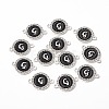Alloy Enamel Links Connectors ENAM-TAC0003-01S-02G-3