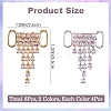 8Pcs 2 Colors Alloy Rhinestone Shoe Decoration FIND-GF0007-25-2