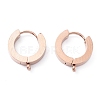 Ion Plating(IP) 304 Stainless Steel Huggie Hoop Earrings Findings STAS-I167-01A-RG-1