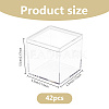 42Pcs Transparent Acrylic Display Cases CON-DC0001-19-2