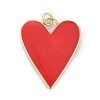 Brass Enamel Pendants X-KK-M205-13G-07-1