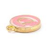 Golden Plated Alloy Enamel Charms ENAM-Q437-14D-2