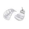 Teardrop CCB Plastic Stud Earrings for Women EJEW-Q382-02P-2