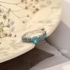 Alloy Rhinestone Plain Band Rings PW-WG5A413-11-1