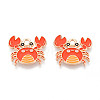 Marine Animals Alloy Enamel Pendants X-ENAM-T022-34G-1