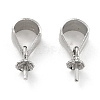 Anti-Tarnish Rhodium Plated 925 Sterling Silver Peg Bails STER-Z001-115P-2