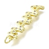 Mother's Day Brass Micro Pave Cubic Zirconia Pendants KK-V007-26G-2