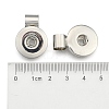 Brass Rhinestone Snap Pendant Making KK-S085-03-3