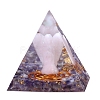 Orgonite Pyramid Resin Energy Generators DJEW-PW0013-45F-1