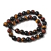 Natural Tiger Eye Beads Strands X-G-F173-14-10mm-4