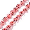 Handmade Millefiori Lampwork Beads Strands LAMP-G166-15K-2