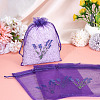 20Pcs Polyester Mesh Sachet Packing Drawstring Bgas ABAG-TA0002-20B-6