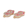 Alloy Crystal Rhinestone Connector Charms FIND-C019-38KCG-4