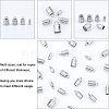 Unicraftale 48Pcs 4 Style 201 Stainless Steel Cord Ends STAS-UN0030-98-5