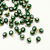 Golden Tone Brass Enamel Charms KK-Q571-05A-1