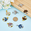 SUPERFINDINGS 32Pcs 8 Styles Alloy European Dangle Charms FIND-FH0006-05-3