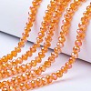 Electroplate Glass Beads Strands EGLA-A034-T6mm-B16-1