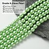 Eco-Friendly Glass Pearl Beads Strands HY-A008-8mm-RB008-3