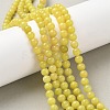 Natural Lemon Jade Beads Strands G-G284-A01-6mm-5