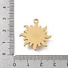 Natural Stone Pendants STAS-D300-02G-10-3