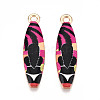 Alloy Enamel Pendants ENAM-T022-40KCG-08-1