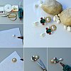 Beige Imitation Pearl Beads Acrylic Dome Cabochons Assorted Mixed Sizes 4-12mm Flat Back Pearl Cabochons SACR-PH0001-24-7