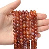 Natural Fire Crackle Agate Beads Strands X-G-G212-8mm-10-3