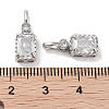 Brass Micro Pave Cubic Zirconia Pendants KK-C051-54P-02-3