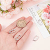 6Pcs Brass Peanut Twister Clasps FIND-SC0003-97P-3