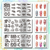 Stainless Steel DIY Nail Art Templates MRMJ-WH0092-035-3