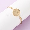 Religion 304 Stainless Steel Link Bracelets for Women BJEW-F524-02B-G-2