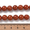 Natural Red Jasper Beads Strands G-F348-01-8mm-AA-3